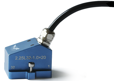 РА2,25L32-1,0х20-27 ( 2,5Mhz, 32 элемента, 1.0х20мм - размер элемента, 27мм - крепежная база призмы)