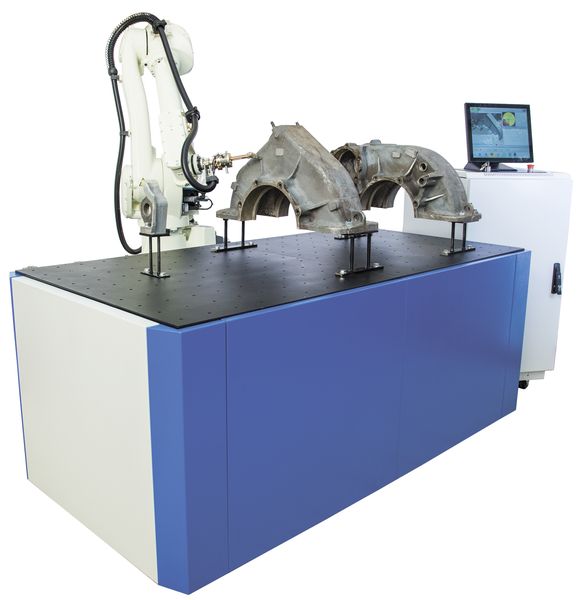 Роботизированный комплекс сканер дефекстокоп крышек редуктора - роботизированный комплекс, сканер сварных стыков рельсов и колесных пар