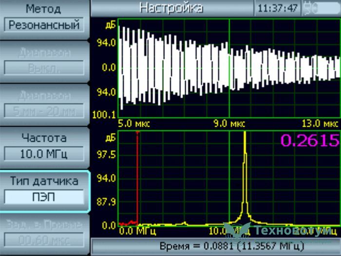 Томографик 1.2, ЭМА толщиномер