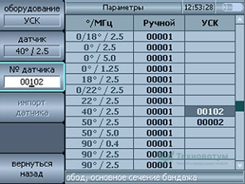 Selecting a probe from a saved list for configuration