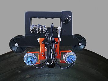 Общий вид сканера УСК-ТЛ с внешней стороны колеса